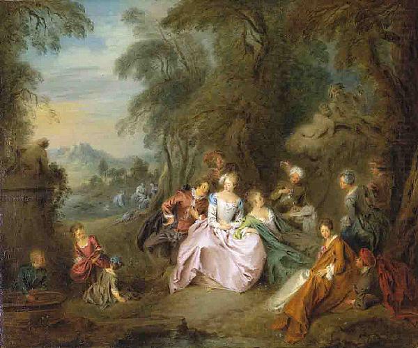 Jean-Baptiste Pater Repose in a Park china oil painting image